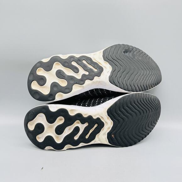 Nike Shoes Mens 12 Black React Phantom Flyknit 2 Slip On Running Sneakers - Picture 10 of 12